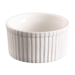 Basics Souffle Dish White 100mm Essentials Collection