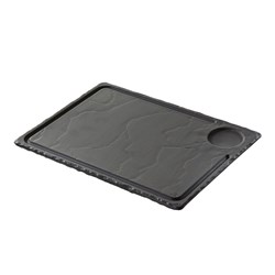 Basalt Steak Plate Black 330x240mm Revol