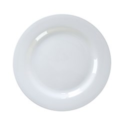 Echelon Wide Rim Plate White 230mm Pro.mundi