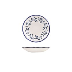 1076479 - Mediterranean Coupe Bowl White & Blue 210mm
