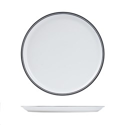 Nano Cru Round Pizza Plate White & Black 330mm RAK