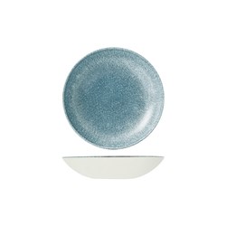 Raku Coupe Bowl Topaz Blue 182mm Churchill