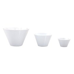 Melamine V Shape Bowl White 130mm Ryner