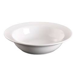 Basics Oatmeal Rimmed Bowl White 178mm Essentials Collection