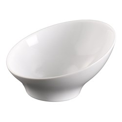 Basics Slant Bowl White 190mm Essentials Collection