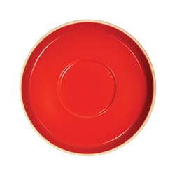 Cafe Latte Saucer Red 148mm Pro.mundi