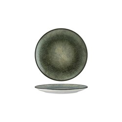 Lenta Olive Round Coupe Plate 210x22mm Bonna