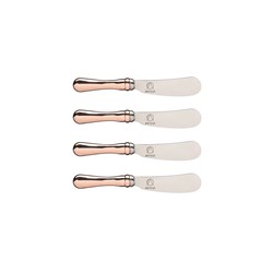 Butter Knife 4 Piece Set Rose Gold Handle Artesa