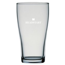 Conical Headstart Beer Glass Certified Nucleated 425ml Arcoroc