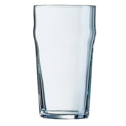Nonic Beer Glass Tempered Certified Nucleated 570ml Arcoroc