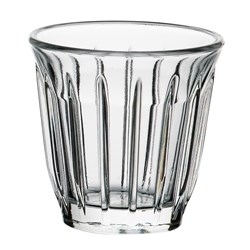 Zinc Espresso Glass Tumbler La Rochere
