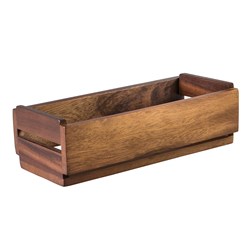 Brooklyn Acacia Wood Display Crate Small Moda