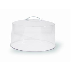 Chef Inox Clear Acrylic Chrome Handle Cake Cover Chef Inox
