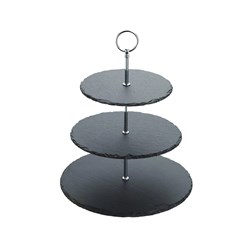 3 Tier Appetiser Slate Stand 112x129mm Artesa