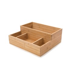Condiment Tray Large Bamboo 406x375x152mm Rosseto