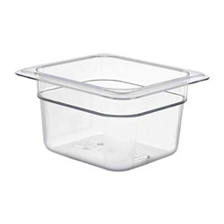 Insert Pan 1/6 100mm 1.5L Polycarbonate Clear Cambro