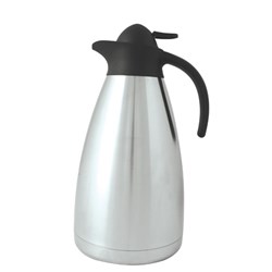 1L Stainless Steel Vacuum Insulated Jug with Black Top Pujadas
