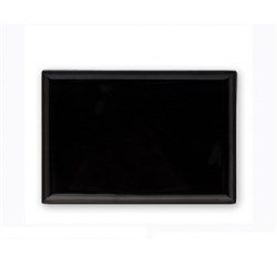 Melamine Platter Rectangle Black 250mm Ryner