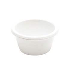 Melamine Ramekin Smooth White 45ml Ryner