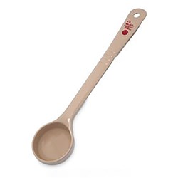Measure Miser Solid Beige Red Dot Long Handle 2oz Carlisle