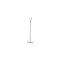 Table Number Stand & Ring Clip Round Chrome 300mm 