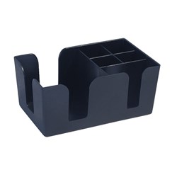2010075 - Napkin & Straw Bar Organiser Acrylic Black