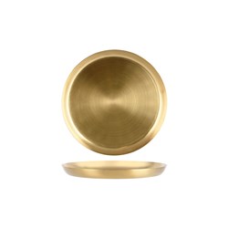 Round Serving Tray Satin Brass 305x30mm Zanzi
