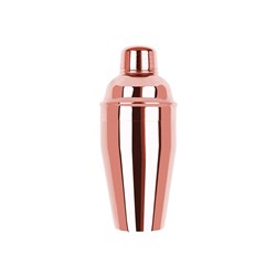 Classic Club 3 Piece Cocktail Shaker Rose Gold 500ml Zanzi