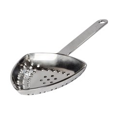 2055052 - Julep Cocktail Bar Strainer & Ice Scoop Chrome Finish 165mm