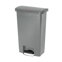 Slim Jim 50L Front Step Bin Grey Rubbermaid