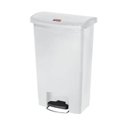 Slim Jim 50L Front Step Bin White Rubbermaid
