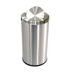 Swing Top Waste Bin Stainless Steel 62L Compass