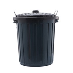 Garbage Bin with Dome Lid Dark Green 55L Kleaning Essentials