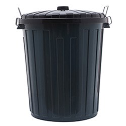 Garbage Bin with Dome Lid Dark Green 75L Kleaning Essentials