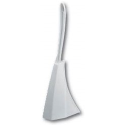 Plastic Toilet Brush & Tidy Set White Oates