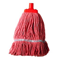Flat Cotton Hospital Mop Head Red 350Gm Kleaning Essentials
