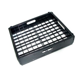 Moulded Glass Basket Black 430x355mm Mantova