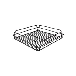 Pro.equip Glass Basket PVC Coated Black 355x355x75mm