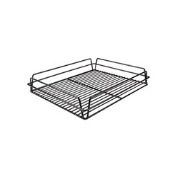 Pro.equip Glass Basket PVC Coated Black 435x355x75mm