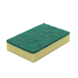 Scourer Sponge Green & Yellow