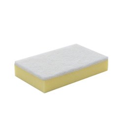 Scourer Sponge White & Yellow Small Kleaning Essentials