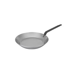 Heavy Duty Frypan 220x40mm Black Steel Matfer Bourgeat