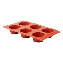 Silicone 6 Cup Muffin Mould Gn 1/3 Pro.cooker