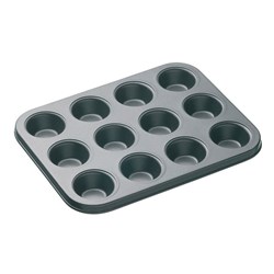 Muffin Pan Mini 12 Cup Nonstick 260x200mm Bakemaster