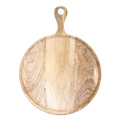 Mangowood Serving Board Round Natural 300mm Chef Inox
