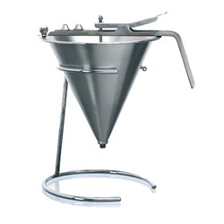 Confectionery Funnel S/S 185mm 1.9Lt W/- 3 Nozzles 4 6&8mm Matfer