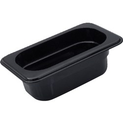 Insert Pan Black 1/9 GN 65mm Polycarbonate Cambro