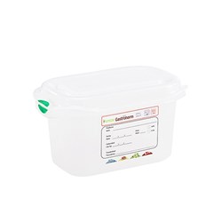 Airtight Container 1/9 With Lid 100mm White Gastronox