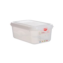 Airtight Container 1/4 With Lid 100mm White Gastronox