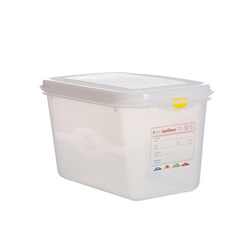 Airtight Container 1/4 With Lid 150mm White Gastronox
